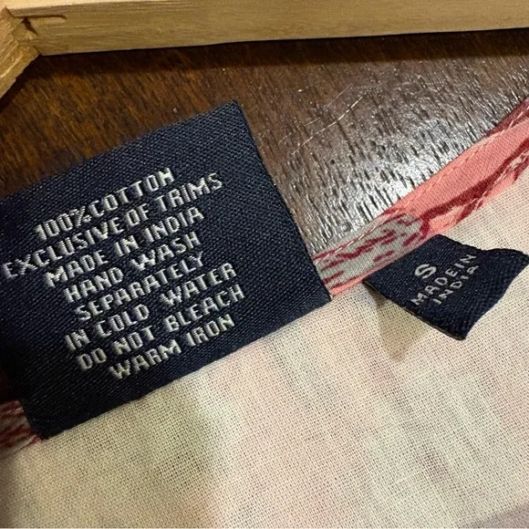 Madison Mathews || Block Print Fit‎ & Flare Mini Dress Floral Pink Small - Picture 9 of 9